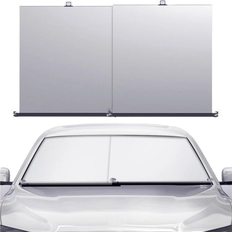 PM-1120 Pare-soleil en alliage d'aluminium d'été pour voiture Pare-brise Parasol Couverture Réflecteur UV Pare-soleil avant