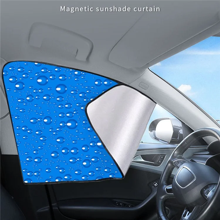 2938 Magnetic Single-Layer Car Sun Shade Rear Front Window Shade Side Window Sunshade UV Protection Cover - Rear Seat Window