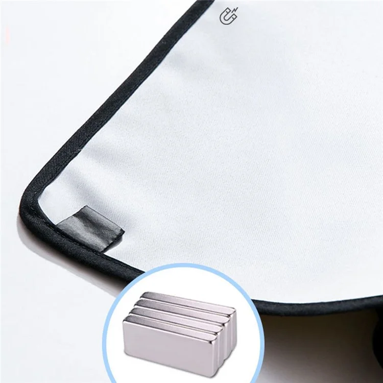 2938 Magnetic Single-Layer Car Sun Shade Rear Front Window Shade Side Window Sunshade UV Protection Cover - Rear Seat Window