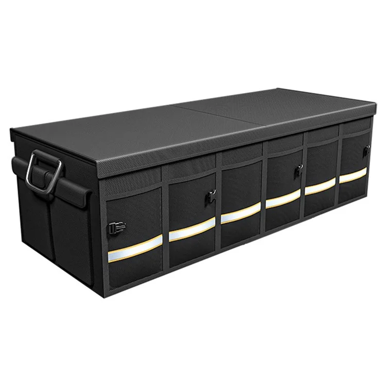 YH-4331 100L Box di Stoccaggio del Bagagliaio dell'Auto Custodia Esterna per Viaggio con Coperchio per SUV - Nero