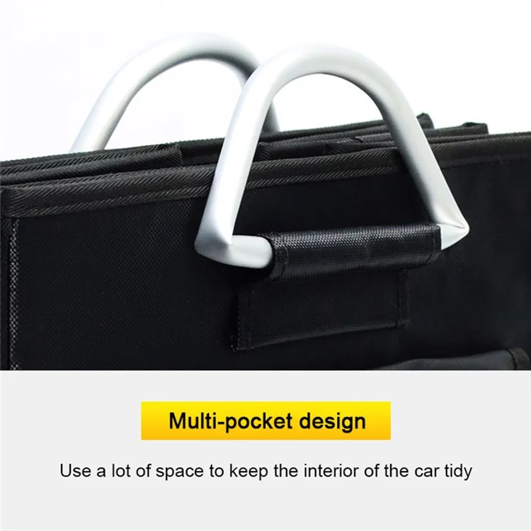 YH-4331 100L Box di Stoccaggio del Bagagliaio dell'Auto Custodia Esterna per Viaggio con Coperchio per SUV - Nero