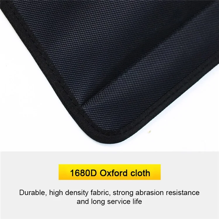 YH-4331 36L Reflective Outdoor Travel Trunk Organizer with Lid Folding Storage Case Car Trunk Box - Schwarz
