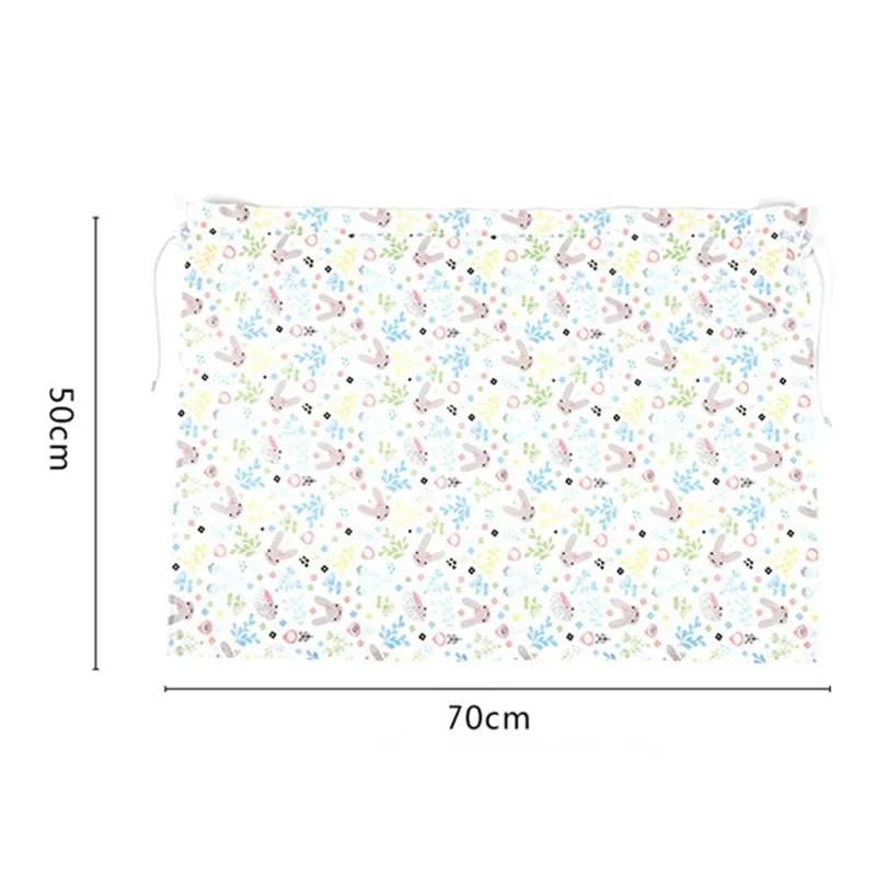 Cute Pattern Printed Car Window Anti-UV Curtain Cotton Cloth Vehicle Side Window Sun Shade Curtain - Small Flower