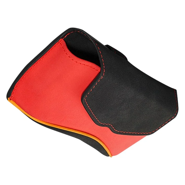 Universal Clip-on Sunglasses Case for Car Sunvisor Card Holder Glasses Storage Box - Red