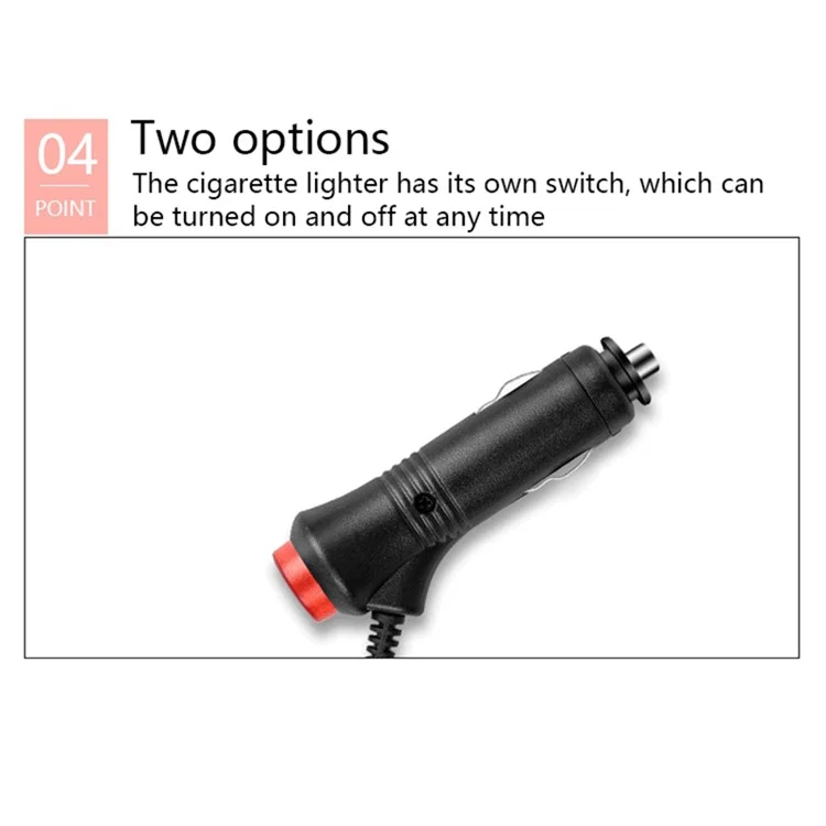 E2 Cigarette Lighter 12V Car Ambient Light Bar Monochrome 48 LED Light Strip for Car Internal Decoration - Red