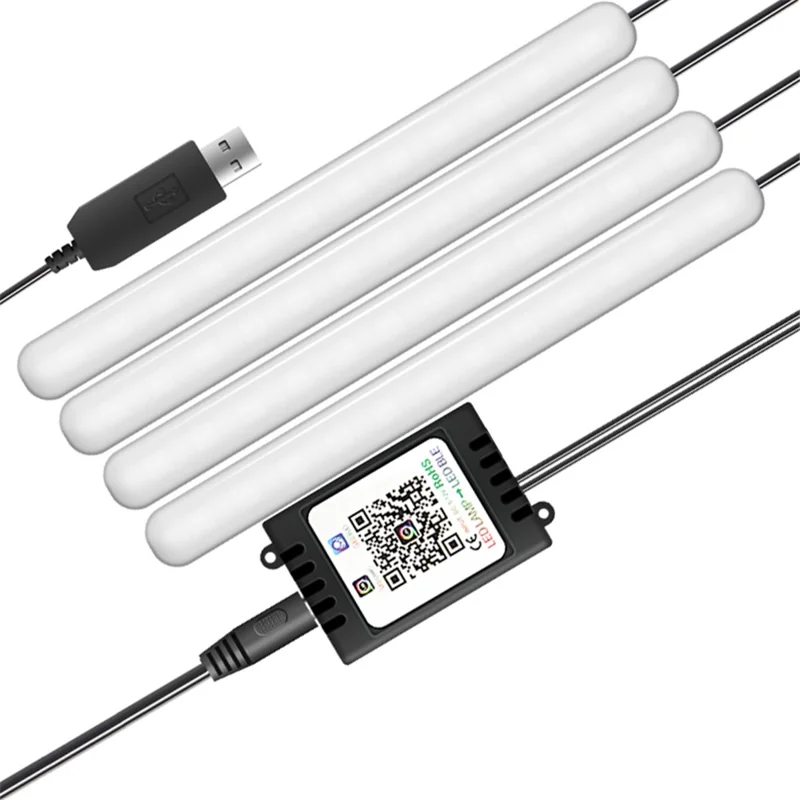 F11U 48 LED Light Bar Strip 2 Music Control Modes USB 5V Car RGB Ambient Light with APP Control