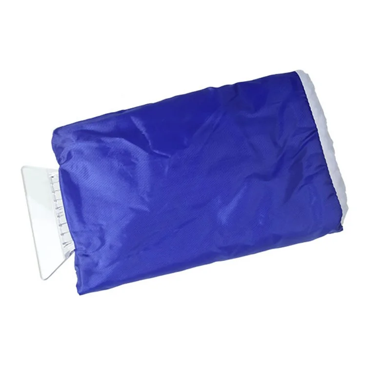 Luvas de Fleece Quente SD-3102 Raspador de Gelo Luvas de Inverno ABS+PS Pá de Limpeza de Neve para Vidros e Janelas de Carros - Azul Escuro