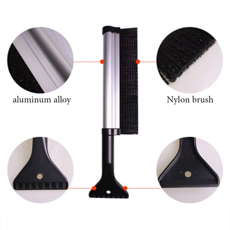 SD-X009 Winter Telescopic Dual Head Snow Shovel Brush Car Windshield Snow Removal Tool