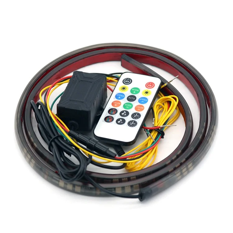 AR12 120 см 5050 светодиодная RGB-лента для подсветки автомобиля с Bluetooth и пультом дистанционного управления