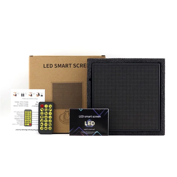 P64L Car LED Sign App Programmabile Pannello a Matrice LED per Messaggio Scorrevole sul Lunotto Posteriore per Espressione di Testo e Motivi Personalizzati