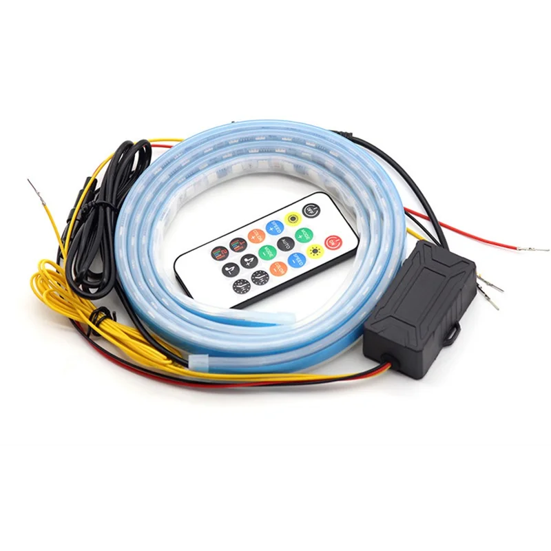 G18F Bande lumineuse LED de 1,8 m pour capot de voiture, bande lumineuse décorative d'ambiance pour capot de voiture, SUV, camions