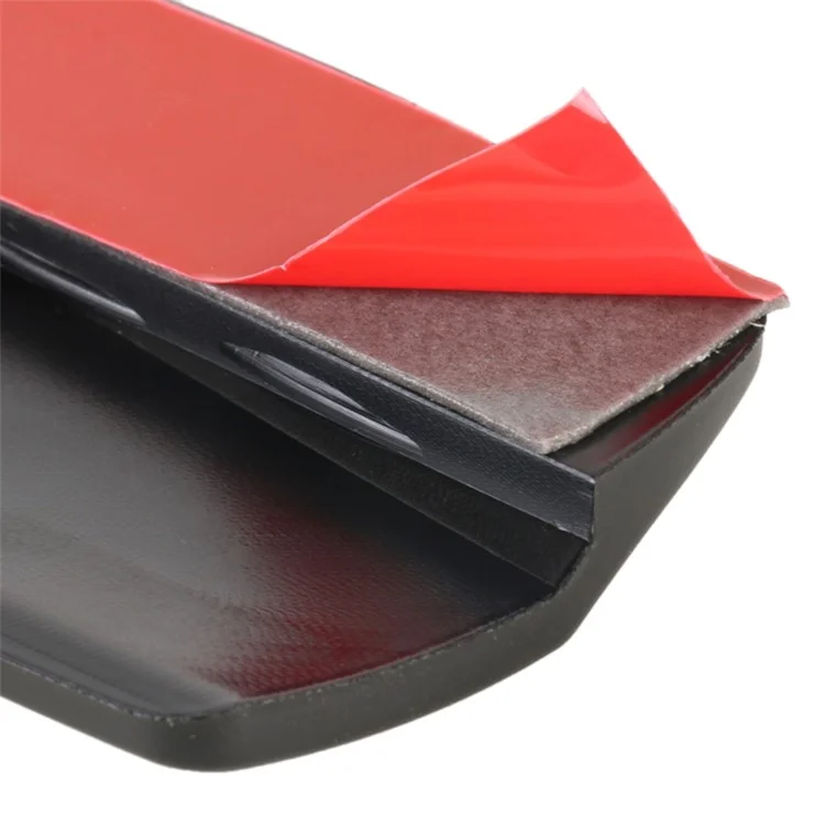 1 Pair Solid Color Car Front Bumper Protectors Silicone Strips Anti-Collision Corner Bumper Guards, Size S - Grey