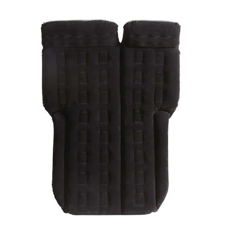BY-688 Inflatable SUV Air Mattress Camping Bed PVC + Flocking Car Travel Sleeping Bed - Black