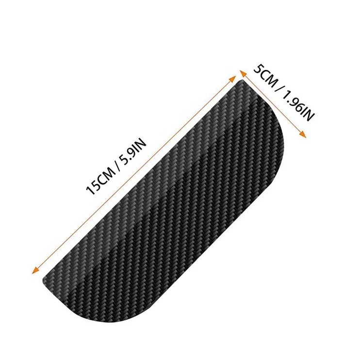 1300 2Pcs Car Rearview Mirror Rain Baffle Carbon Fiber Texture Vehicle Side Mirror PVC Rain Guard