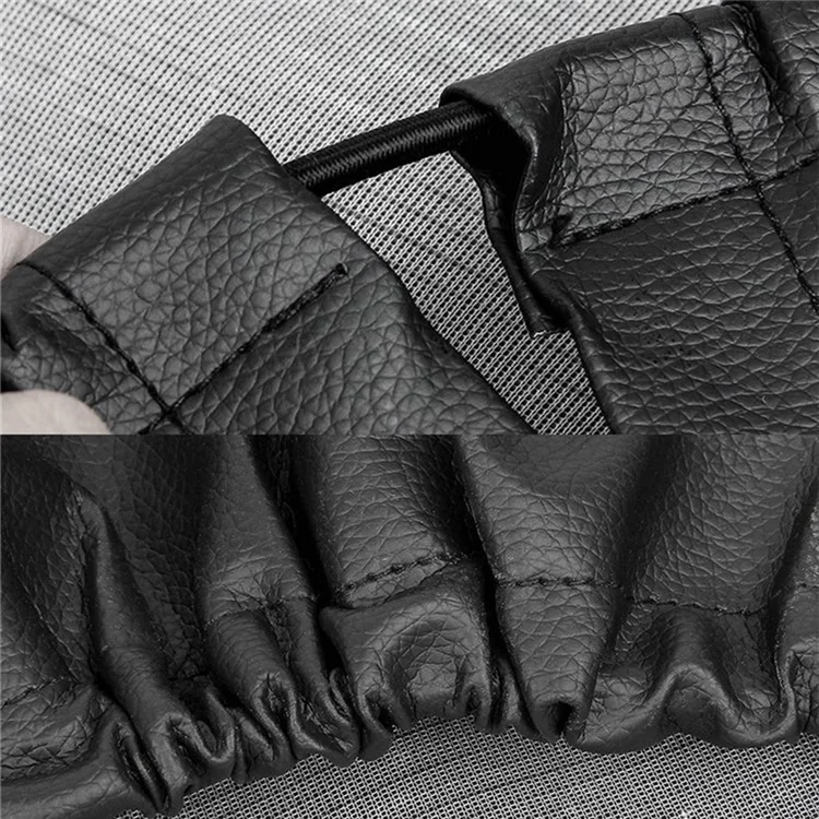 KG0167 Housse de pneu de 13 pouces pour VUS Housse de roue de voiture Texture de litchi Protecteur de pneu en cuir pour pneu de 22 à 24 pouces
