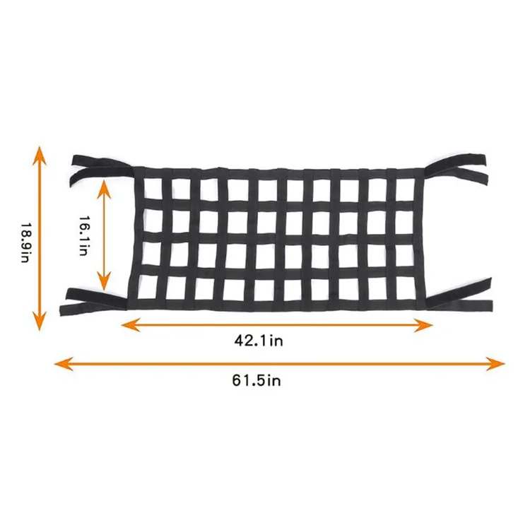 KG0091 Autodach-Gepäcknetz SUV-Gepäcklagerung Mesh-Hängematte Autozubehör