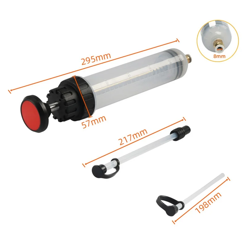 A8486 200cc Flüssigkeitsextraktions-Ölflüssigkeits-Spritzenpumpe Manuelles Saugvakuum Kraftstoffübertragung für Autos