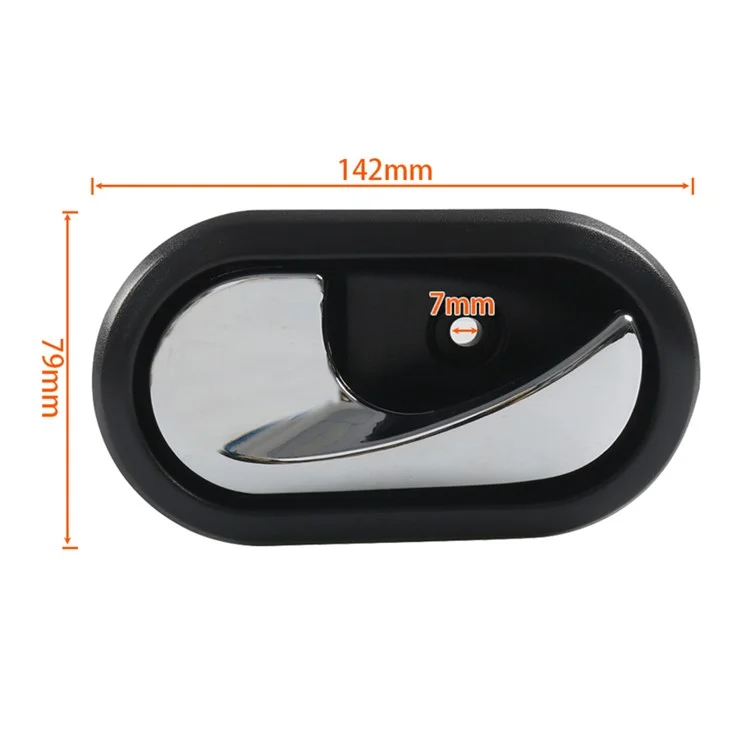 A8094-01 Poignée de porte intérieure de voiture en plastique et métal, côté gauche, OE: 8200733848 LH