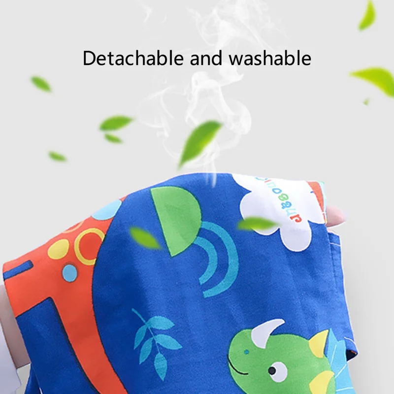 SWIMMDIARY czbz-01 H-Shape Kid Car Sleeping Head Support Car Travel Pillow for Support The Body and Head - Blue Dinosaur