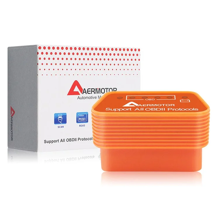 AERMOTOR V1.5 ELM327 OBD2 Bluetooth-сканер кодов неисправностей Диагностический сканер двигателя автомобиля 