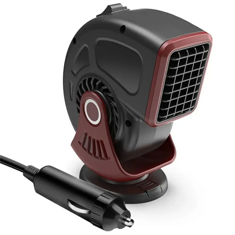 Chauffage de voiture 12V 9769 Léger Désembuage et Dégivrage Appareil de Chauffage Véhiculaire Allume-Cigare - Noir / Rouge