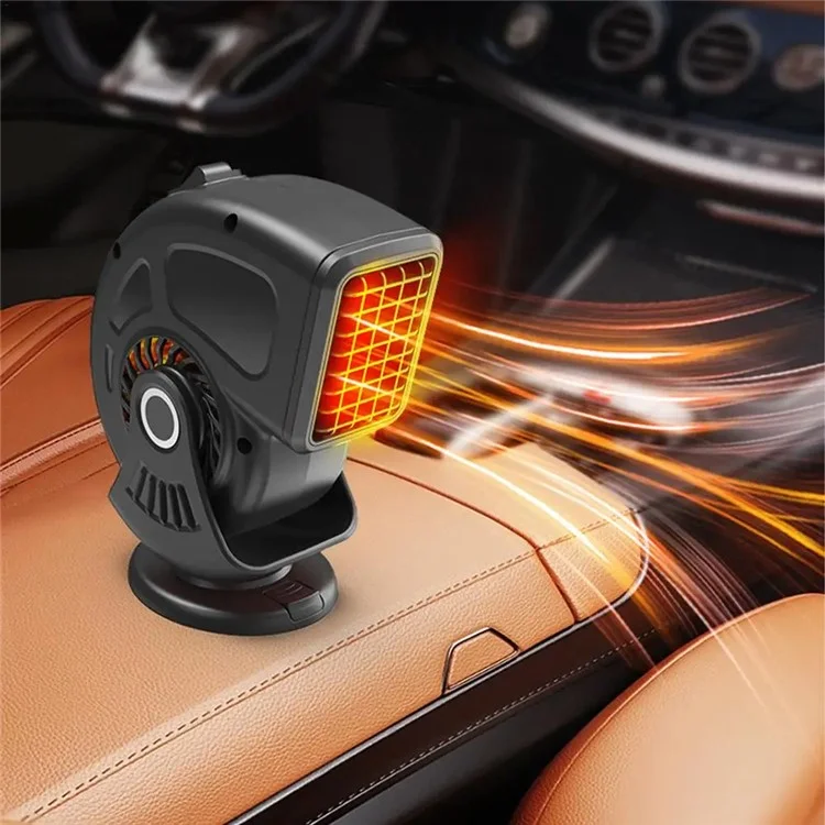 Chauffage de voiture 12V 9769 Léger Désembuage et Dégivrage Appareil de Chauffage Véhiculaire Allume-Cigare - Noir / Rouge