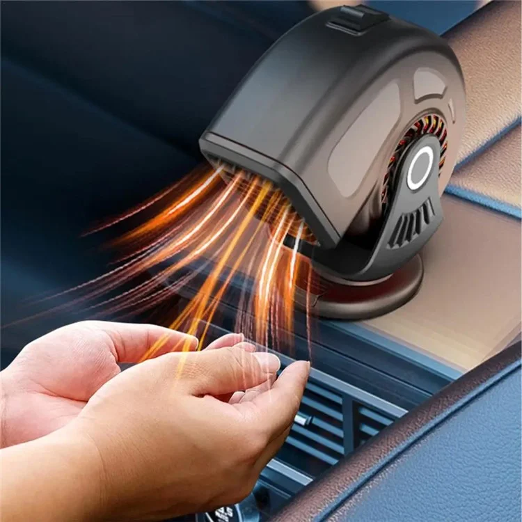 Chauffage de voiture 12V 9769 Léger Désembuage et Dégivrage Appareil de Chauffage Véhiculaire Allume-Cigare - Noir / Rouge
