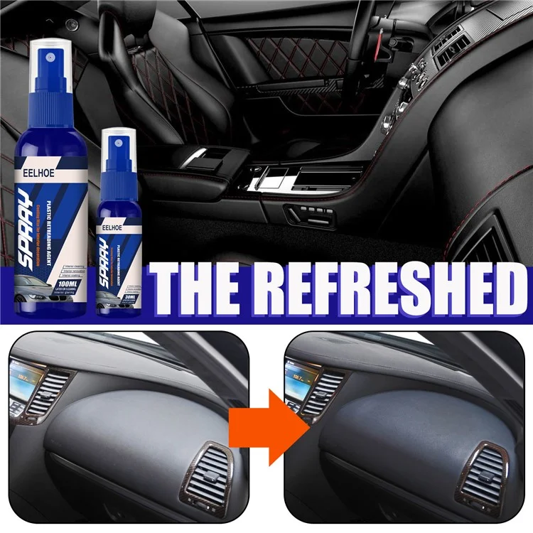EELHOE 30ml Car Refurbishment Exterior Repair Clean Plastic Restorer Revitalizing Coating Agent