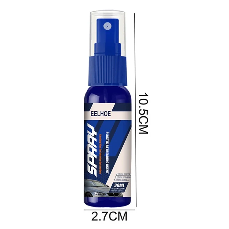 EELHOE 30ml Car Refurbishment Exterior Repair Clean Plastic Restorer Revitalizing Coating Agent