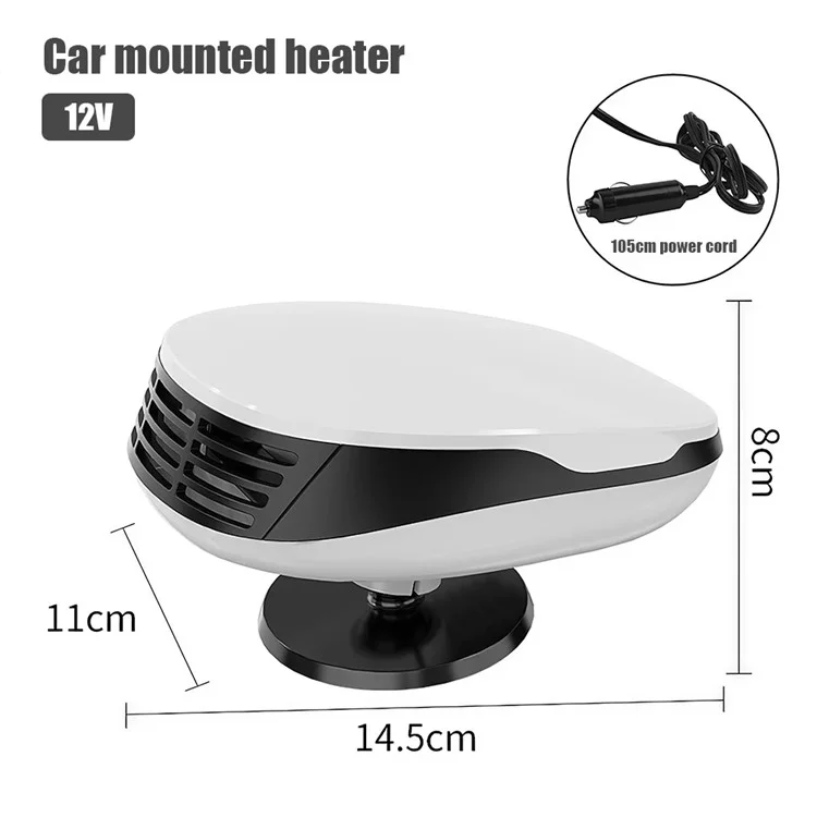 Chauffe-Ventilateur Multifonction pour Voiture 9710 / Dégivrage / Désembuage / Réchauffage Rapide