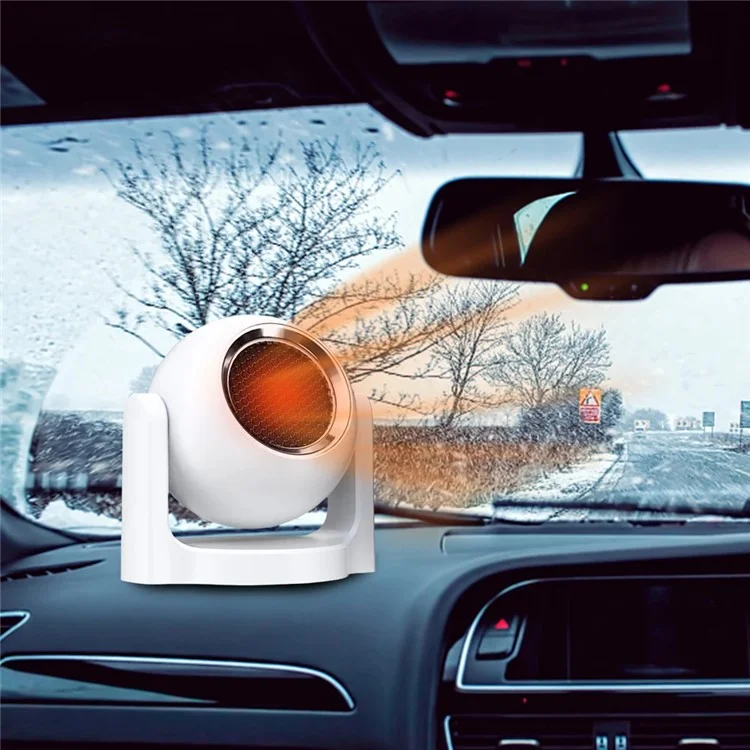 Ventilateur chauffant / rafraîchissant pour l'intérieur de la voiture 12V 9709 - Blanc