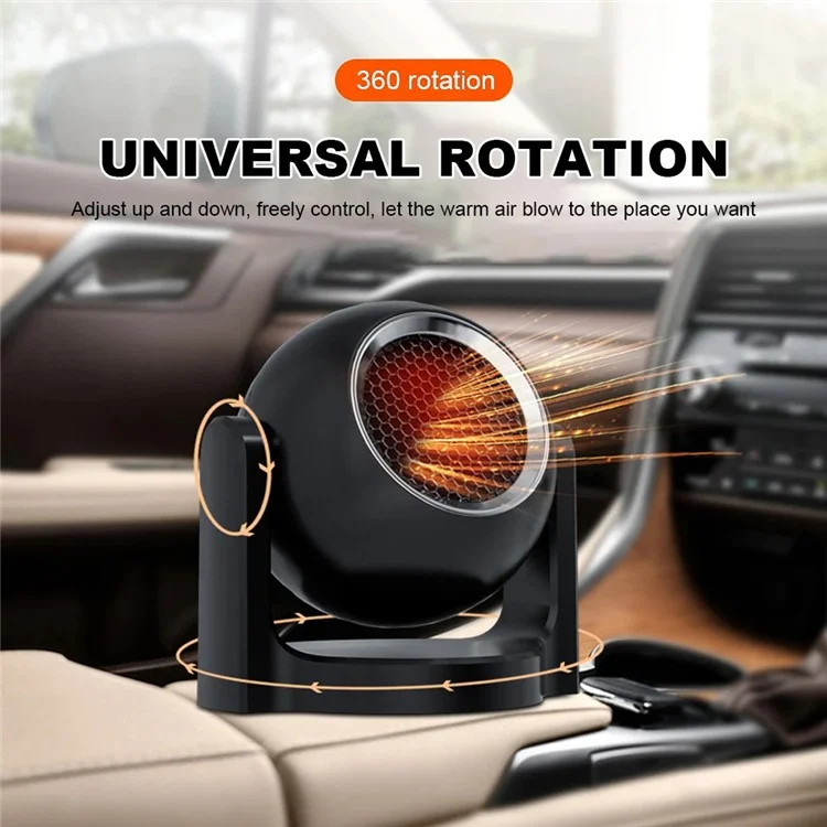 Ventilateur chauffant / rafraîchissant pour l'intérieur de la voiture 12V 9709 - Blanc