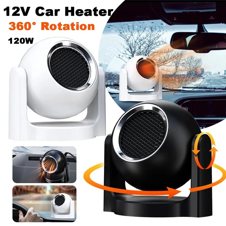 Ventilateur chauffant / rafraîchissant pour l'intérieur de la voiture 12V 9709 - Blanc
