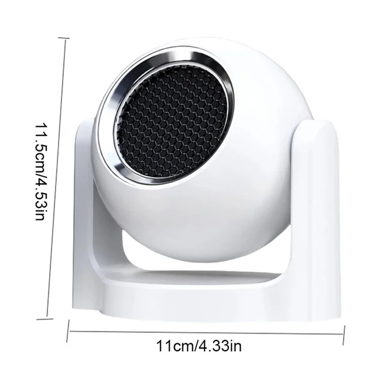 Ventilateur chauffant / rafraîchissant pour l'intérieur de la voiture 12V 9709 - Blanc