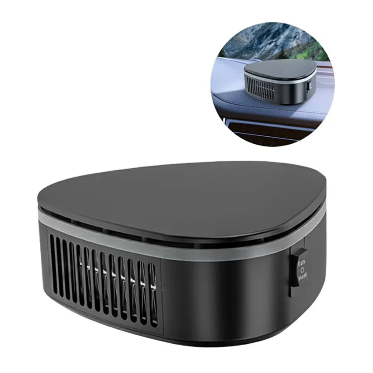 9740A Ventilatore per auto con riscaldamento/raffreddamento a 12V, riscaldatore d'aria, sbrinatore e antinebbia, versione purificata 