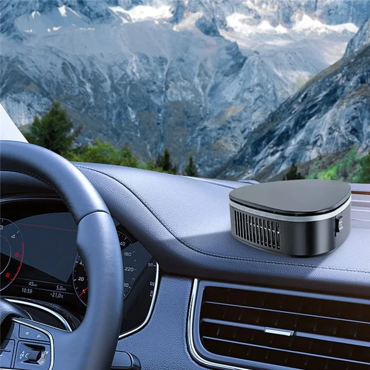 9740A Ventilatore per auto con riscaldamento/raffreddamento a 12V, riscaldatore d'aria, sbrinatore e antinebbia, versione purificata 