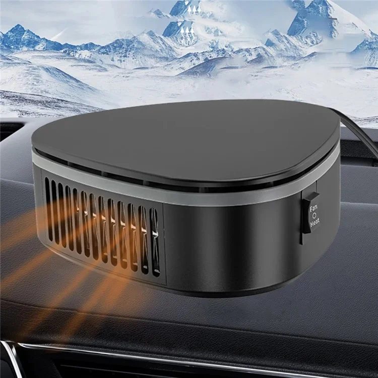 9740A Ventilatore per auto con riscaldamento/raffreddamento a 12V, riscaldatore d'aria, sbrinatore e antinebbia, versione purificata 