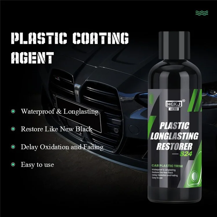 HGKJ AUTO-S24 300ml Restaurador de Plástico para Automóvil Duradero Renovador de Plástico Decolorado