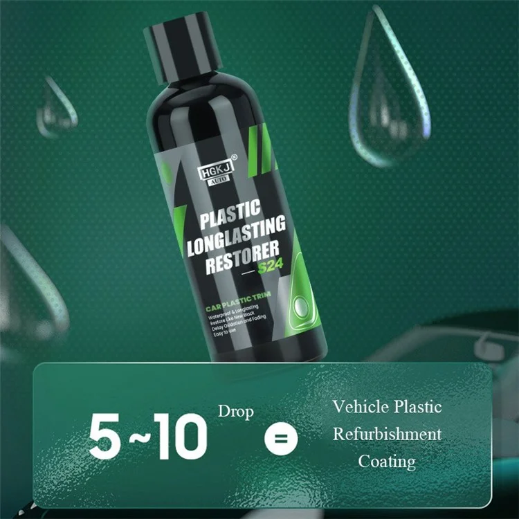 HGKJ AUTO-S24 300ml Restaurador de Plástico para Automóvil Duradero Renovador de Plástico Decolorado