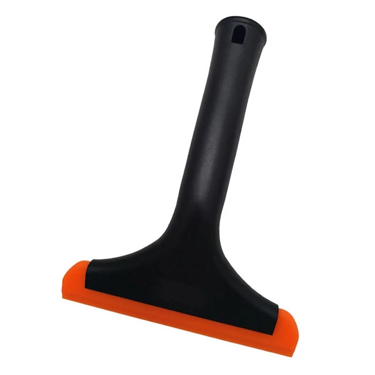 SHANGYOU Long Handle Rubber Blade Squeegee Water Wiper Shower Squeegee for Car Windshield Window - Black