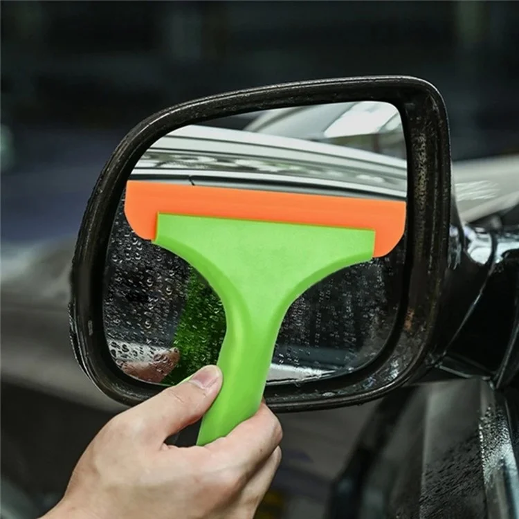 SHANGYOU Long Handle Rubber Blade Squeegee Water Wiper Shower Squeegee for Car Windshield Window - Black