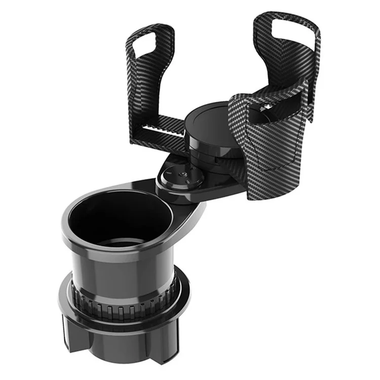 CARFU AC-2388 Rotação 2-em-1 Suporte de Copo de Carro Expansor Adaptador Organizador de ABS para Macarrão Instantâneo, Garrafas de Água