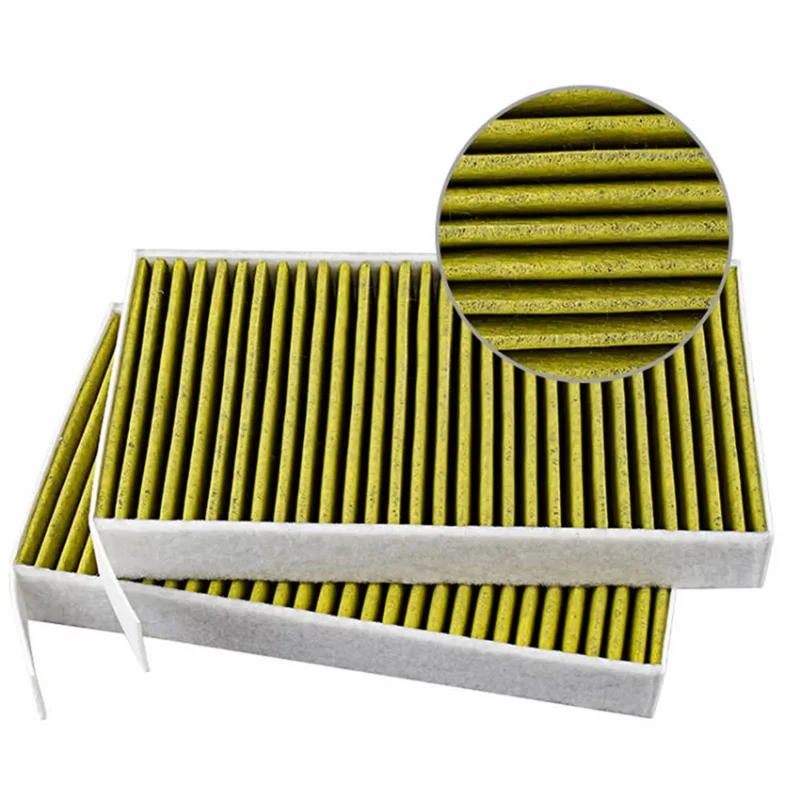 TS000274-2 2 SZT. ZAMIENNIK FILTRÓW POWIETRZA SAMOCHODOWEGO Z BAWELNY DLA MODEL 3/Y 2017-2021 FILTRY KLIMATYZACJI