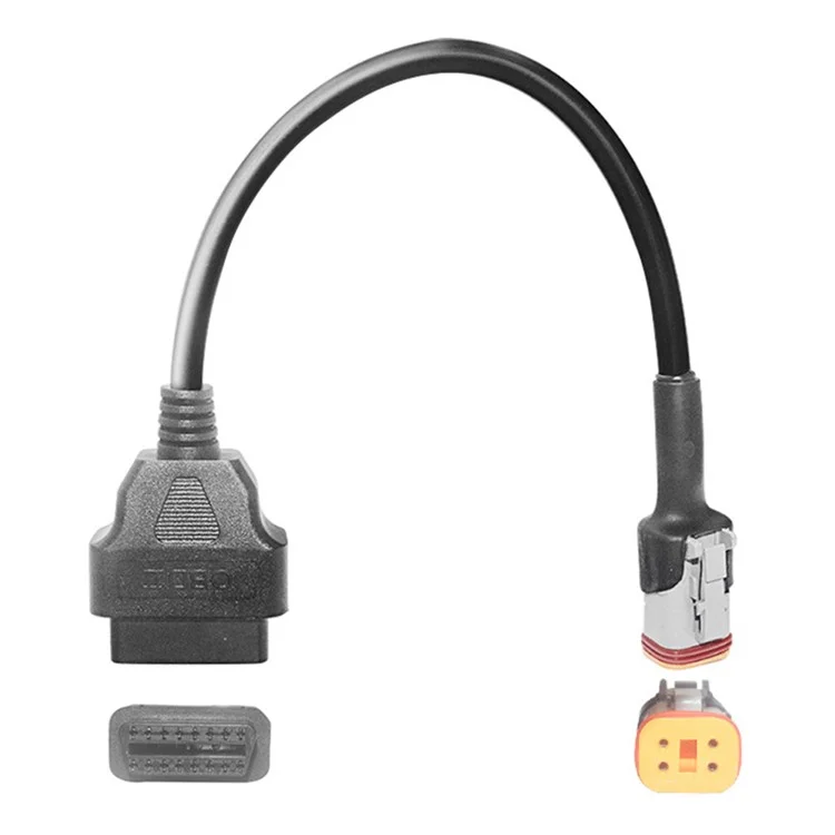 Cabo Adaptador de 16 Pinos OBD II para 4 Pinos para Motocicletas Harley 4 Pinos Cabo Conversor