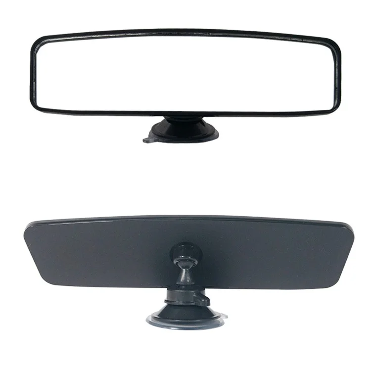 Miroir de rétroviseur intérieur de voiture à grand angle de vue Plastique+Verre Rétroviseur intérieur automobile (Style ordinaire) - Taille : S