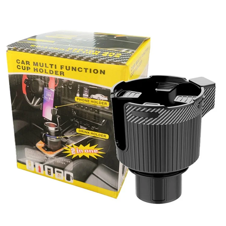 CARFU AC-2395 Portabicchieri per bracciolo auto ABS antiscivolo Supporto per bevande