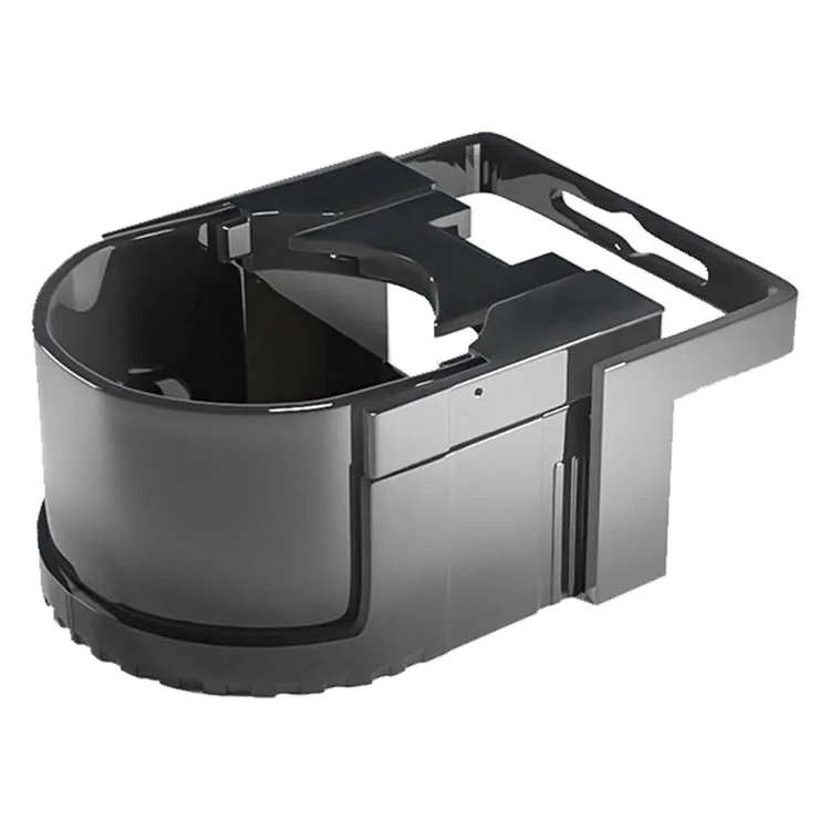CARFU AC-2175 Suporte de Copo de Água para Carro ABS Suporte de Bebida na Saída de Ar - Preto Transparente
