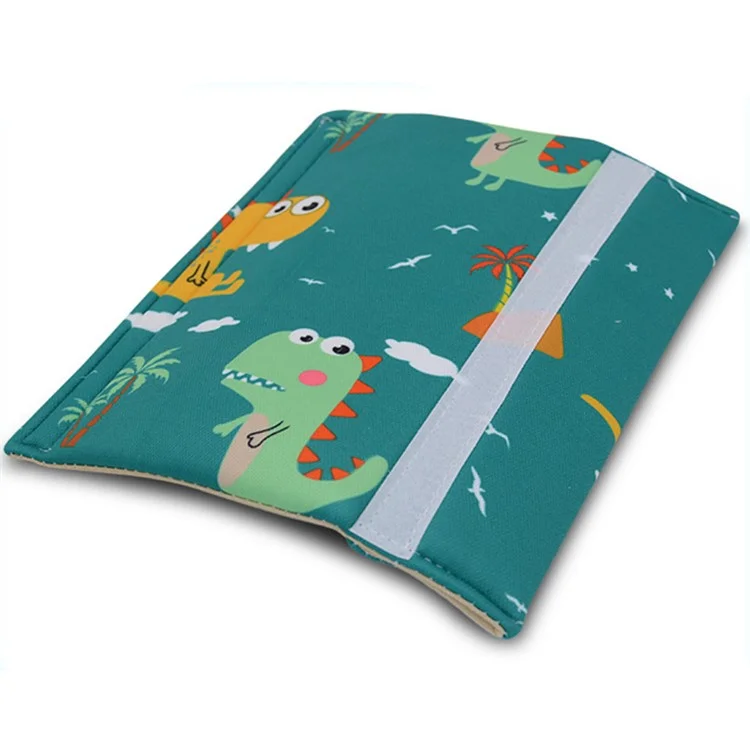 2 pezzi Coprisedile Cintura di Sicurezza Auto con Motivo a Cartone Animato per Bambini, Imbottitura Traspirante - Dinosauro Cartoon