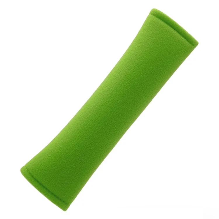 2Pezzi Spugna Riempita Spazzolati Tessuto Auto Cintura di Sicurezza Coperchio Sedile Cintura Spessa Spalla Proteggere Tampone - Verde Frutta