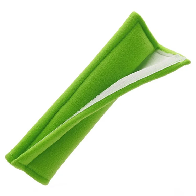 2Pezzi Spugna Riempita Spazzolati Tessuto Auto Cintura di Sicurezza Coperchio Sedile Cintura Spessa Spalla Proteggere Tampone - Verde Frutta